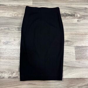 Aritzia Wilfred Lis Pull On Midi Pencil Skirt in Black Size Extra Small